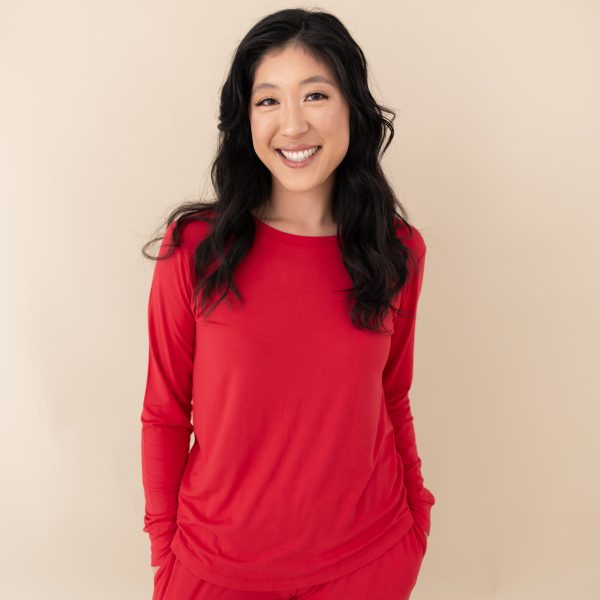 Women s Jogger Pajama Set in Cardinal Fashion - Image 2