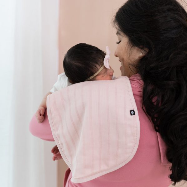 Bamboo Muslin Burp Cloth in Blush Cheap - Image 3