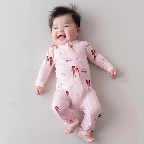 Zippered Romper in Barbie™ Beach For Cheap - Image 3